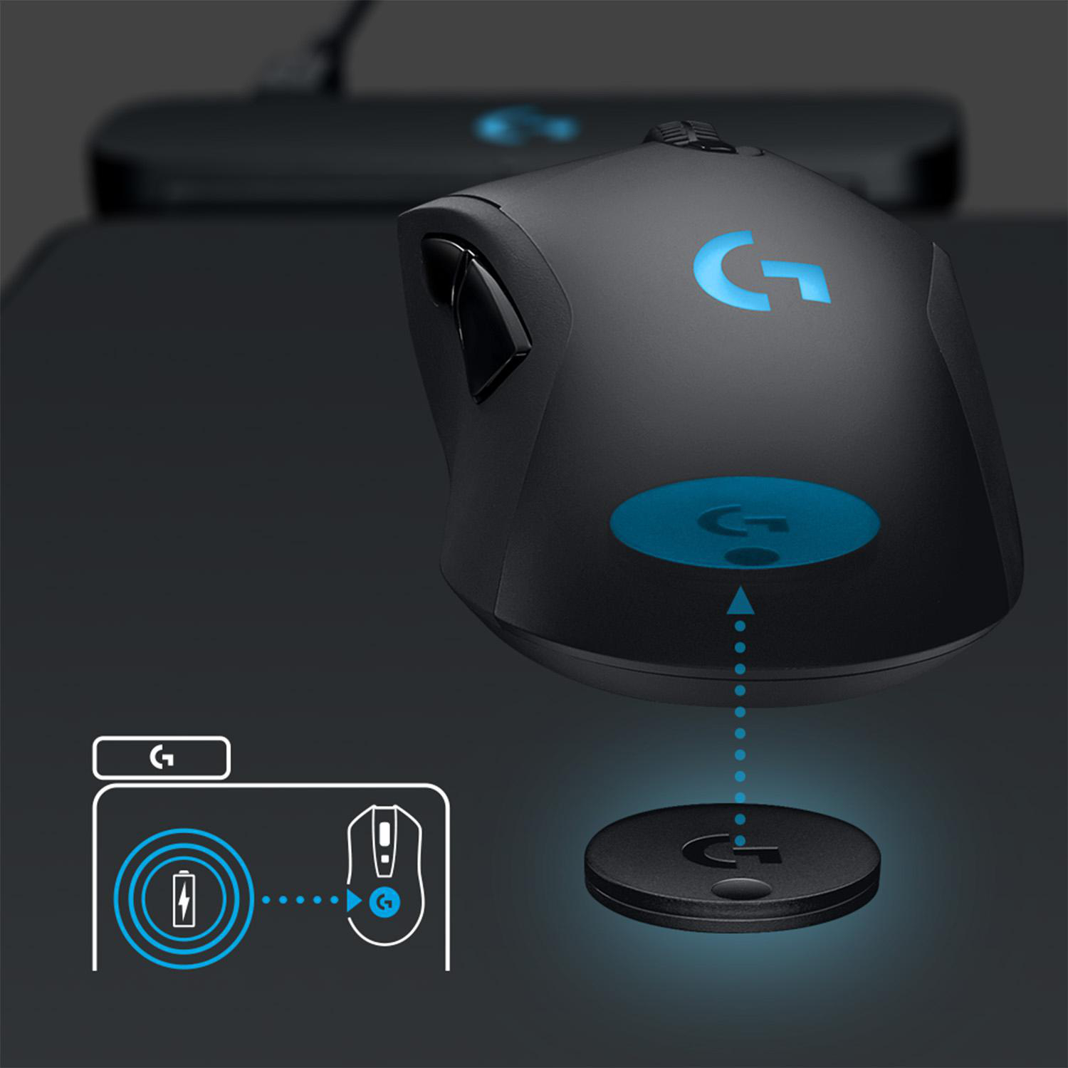LOGITECH Powerplay Ladegerät (321 mm x 344 mm) Gaming Mousepads 