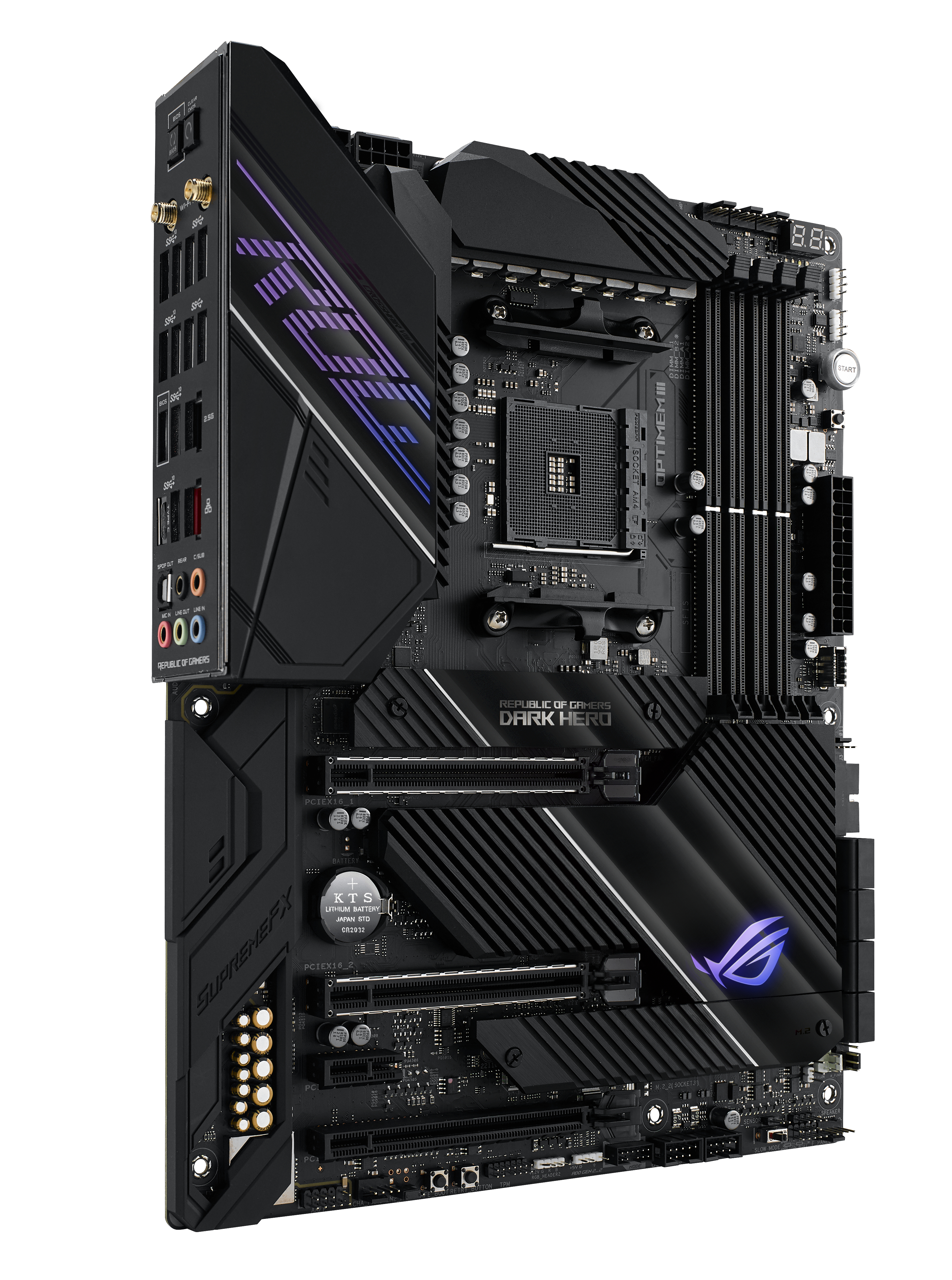 ASUS ROG Crosshair VIII Dark Hero Mainboard Schwarz