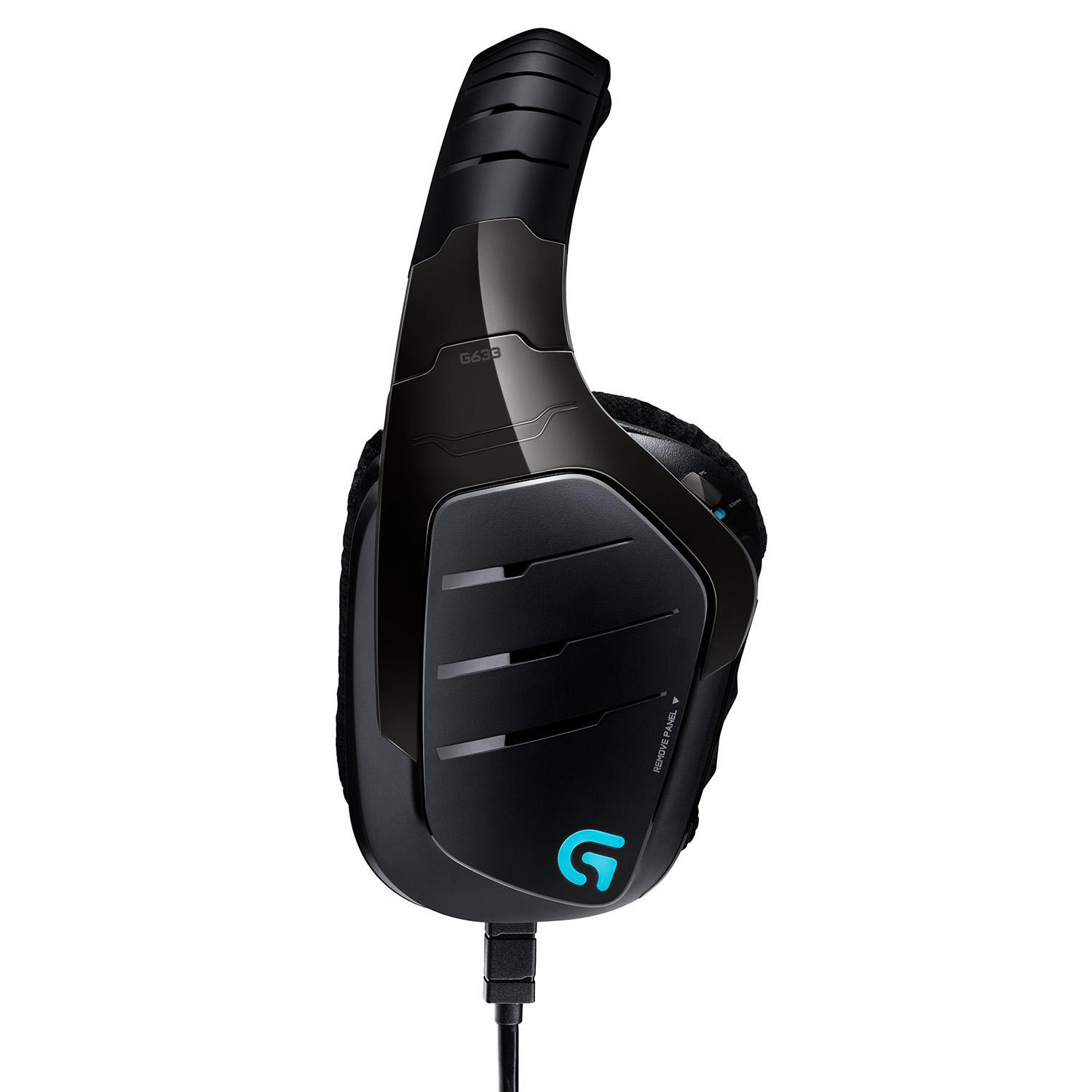 LOGITECH G633 Artemis, Over-ear Gaming Headset Schwarz