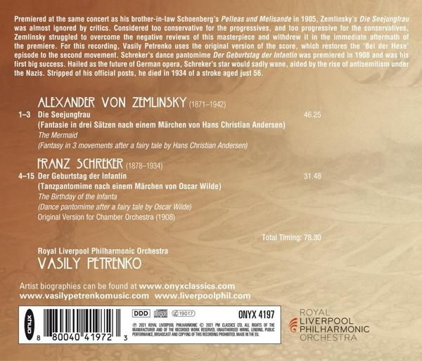 CD-Cover eines Mannes, der dirigiert, und eines anderen Mannes, der Klavier spielt. Gelbes Banner oben.