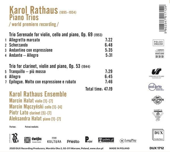 Ein CD-Cover mit Text und einer Liste von Liedern und Details auf weißem Hintergrund.
