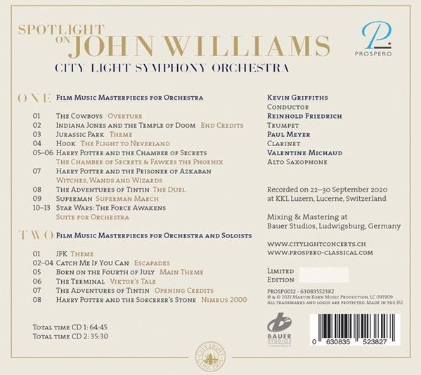 City Light Symphony Orchestra - Spotlight on John Williams (Limited Edition)  - (CD)