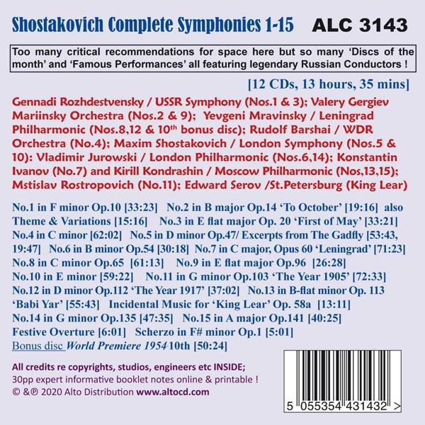 Diverse Dirigenten & Orchester - Die Sinfonien  - (CD)