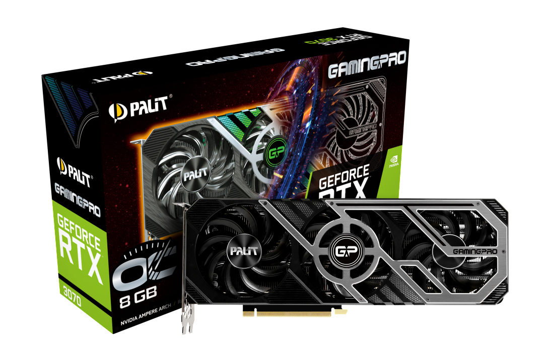 GeForce PALIT GamingPro 3070 RTX™ (NVIDIA, (NE63070S19P2-1041A) 8G OC Grafikkarte)