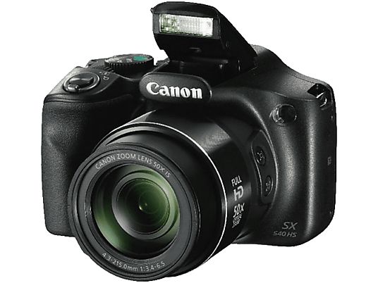 Cámara bridge - Canon PowerShot SX540 HS, Sensor CMOS, 20.3 MP, Full HD, Wi-Fi, NFC, Negro