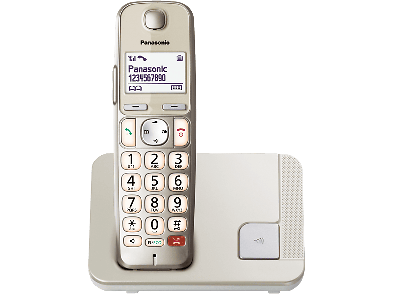 PANASONIC KX-TGE250SLN - Schnurlostelefon (Silber/Champagne)