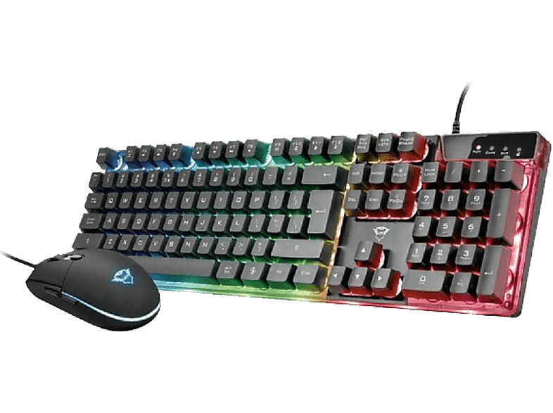 Pack Gaming 2in1 Trust GXT838 Azor Teclado + Ratón LED Multicolor. PC  GAMING