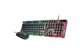 Teclado gaming  Krom Kernel, Mecánico, USB, Iluminación LED, Negro