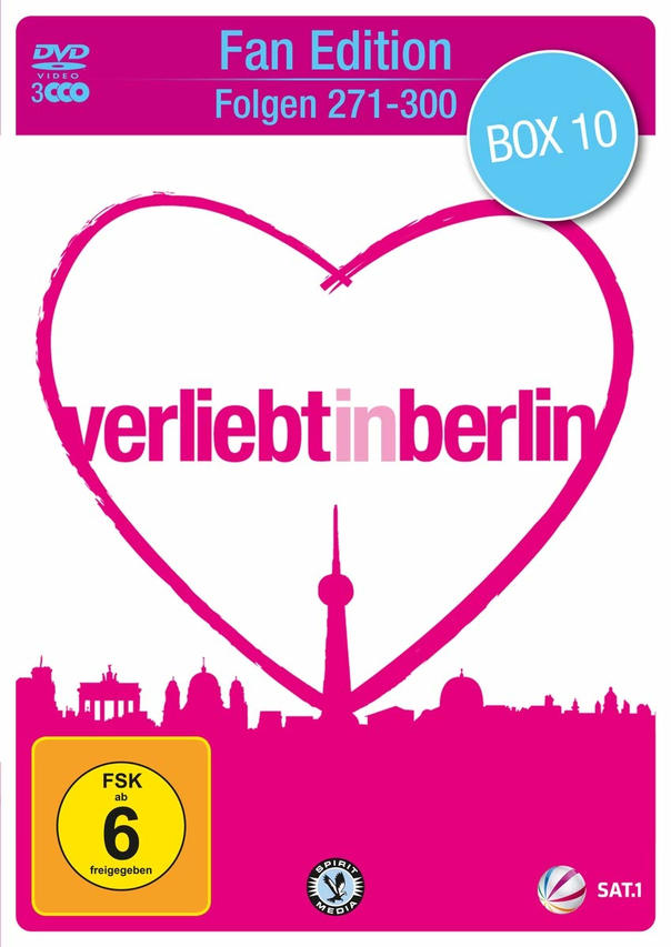 DVD-Box 'Verliebt in Berlin', rosa Herzdesign, mit Fernsehturm.