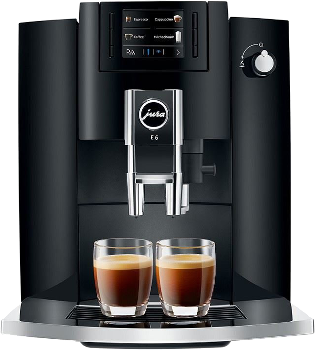 JURA E6 Piano Black Automata kávéfőző, fekete