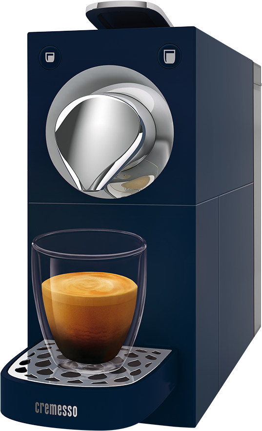 CREMESSO Una Automatic Midnight Blue kapszulás kávéfőző, 19bar, kék