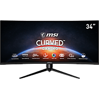 MSI Gaming Monitor Optix MAG342CQRDE Curved, 34 Zoll, UWQHD, 144Hz, 1ms, 300cd, VA, 21:9, Schwarz