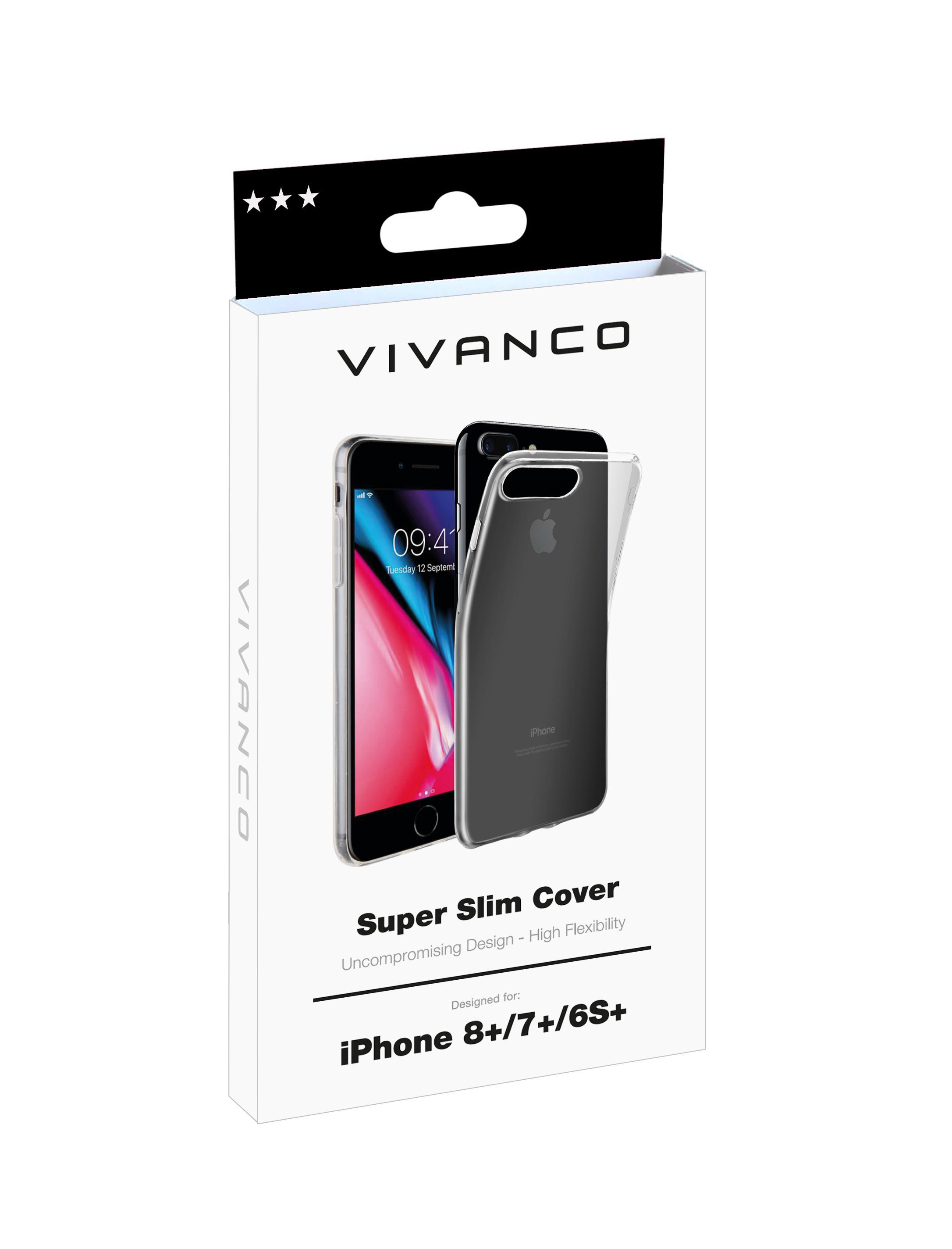 Backcover, Apple, iPhone iPhone Plus, 8 Transparent VIVANCO Slim, 7 Plus, Super