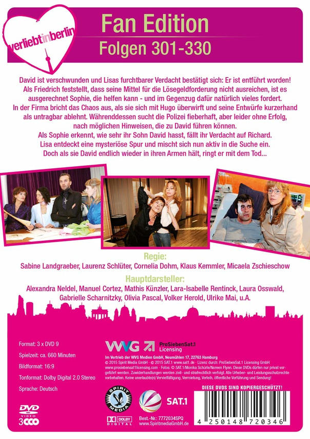 Rückseite einer DVD-Hülle mit deutschem Text. Zeigt Filmbilder und Credits.