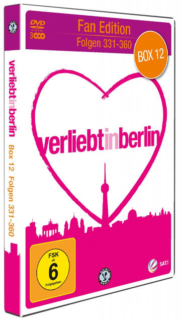 DVD-Box mit Herzgrafik und dem Titel "verliebt in berlin".