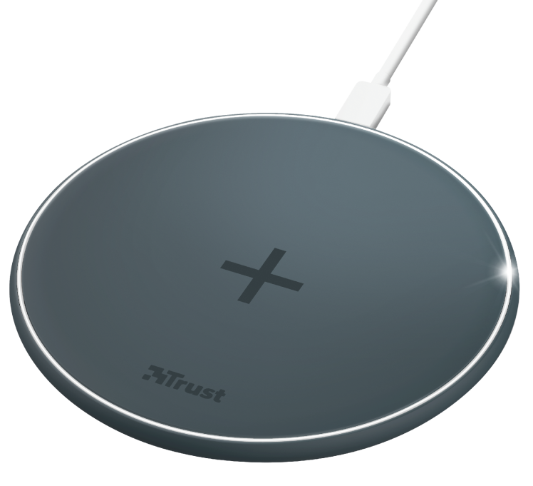 TRUST Qylo vezeték nélküli gyorstöltő kék (23864)