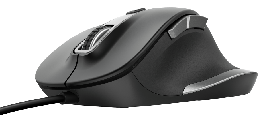 TRUST Fyda comfort optikai egér USB, fekete (23808)