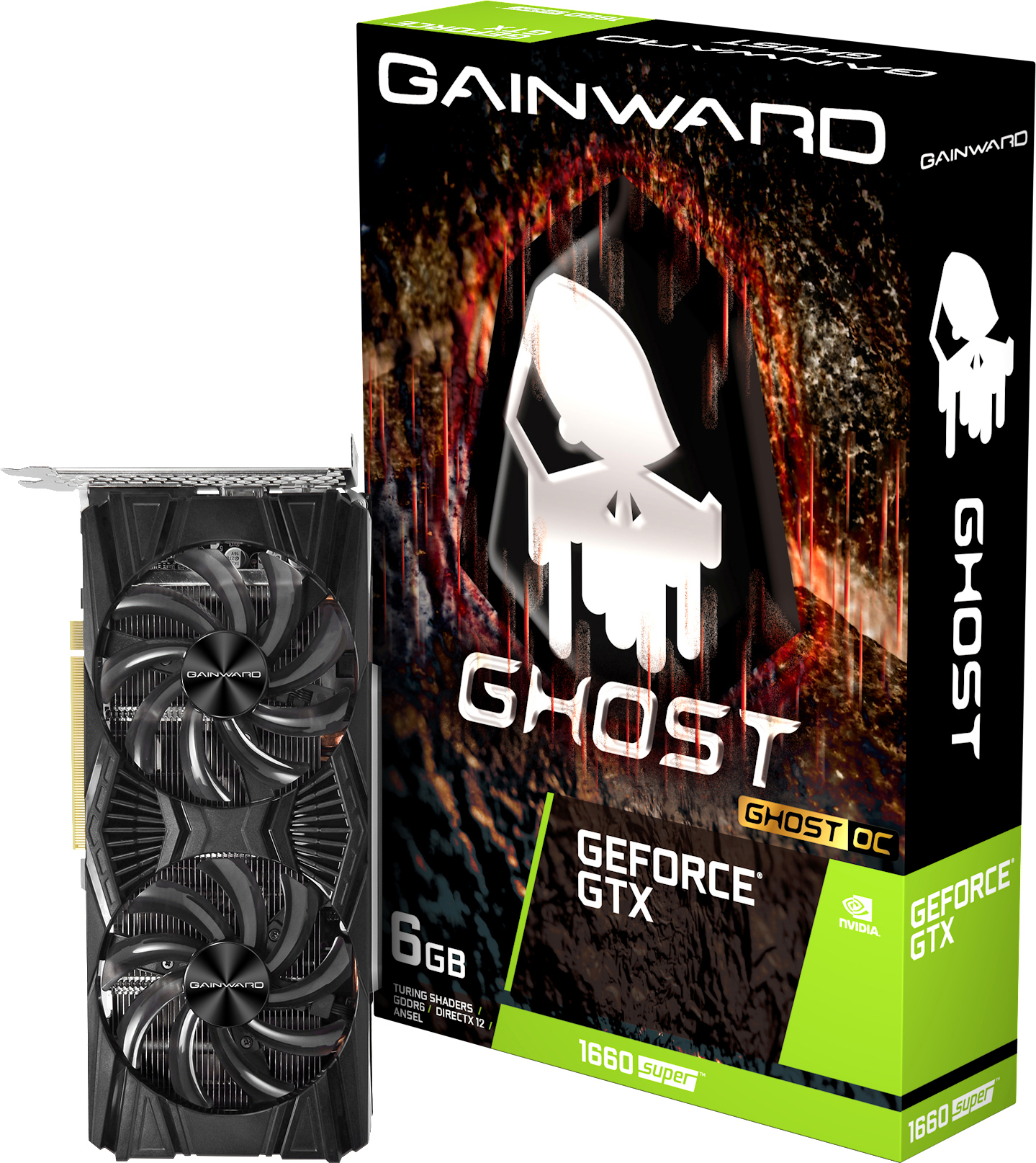 GAINWARD GeForce® GTX 1660 Super Ghost OC 6G (NE6166SS18J9-1160X-1) (NVIDIA, Grafikkarte)