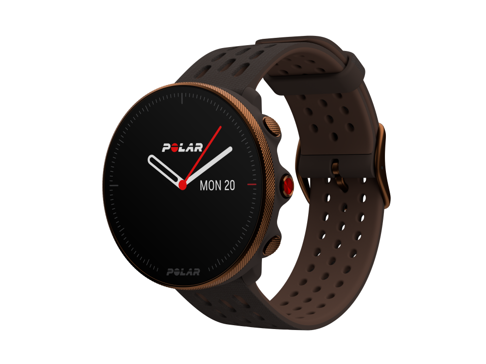 Sportwatch Polar Vantage m2 1.2 22 mm 30 horas multideporte gps glonass certificación wr30 cobre reloj smartwarch talla smartwatch multisport avanzado integrado registro fc la muñeca entrenamiento diario del sueño y