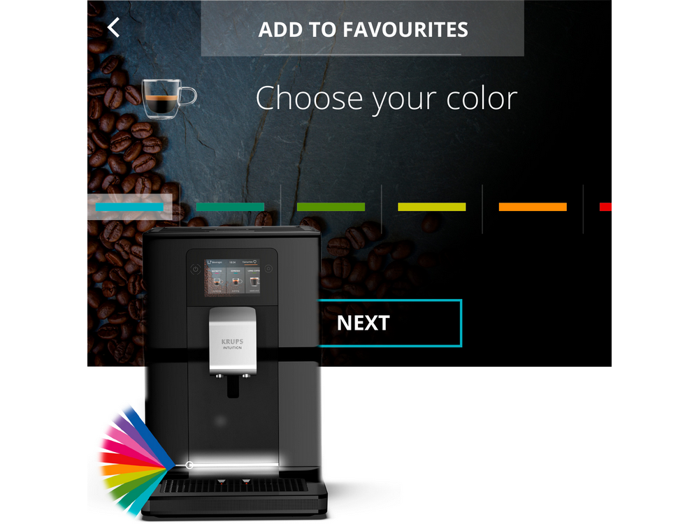 Cafetera superautomática - Krups Intuition Preference EA873810, 1450 W, 15 bar, 3 l, 2 Tazas, Molinillo, Negro