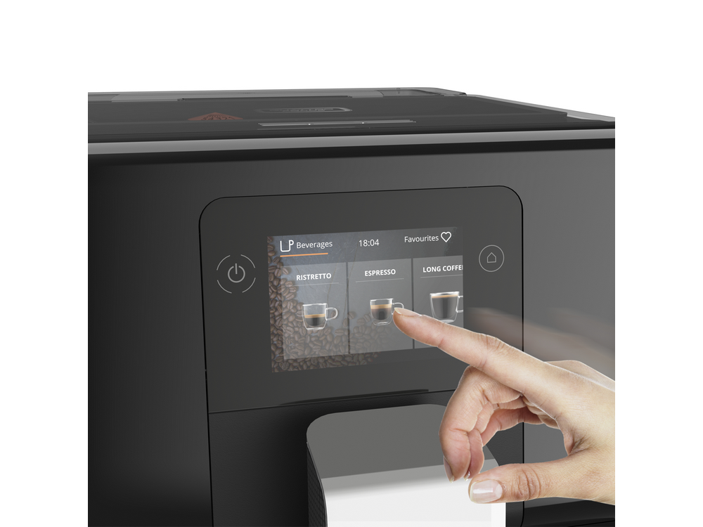 Cafetera superautomática - Krups Intuition Preference EA873810, 1450 W, 15 bar, 3 l, 2 Tazas, Molinillo, Negro