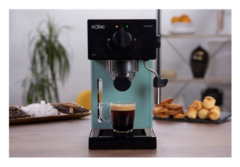 Krups Cafetera espresso Virtuoso - 15 bar de presión, acero inoxidable  negro, diseño compacto y elegante, parada