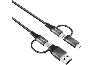 TRUST Keyla extra erős 4 az egyben USB töltőkábel 1m (23573)