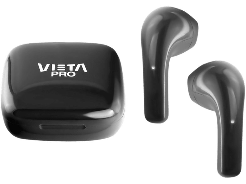 Auriculares True Wireless - Vieta Pro VHP-TW23BK, True Wireless, Bluetooth, 16 h, Negro + Estuche de carga