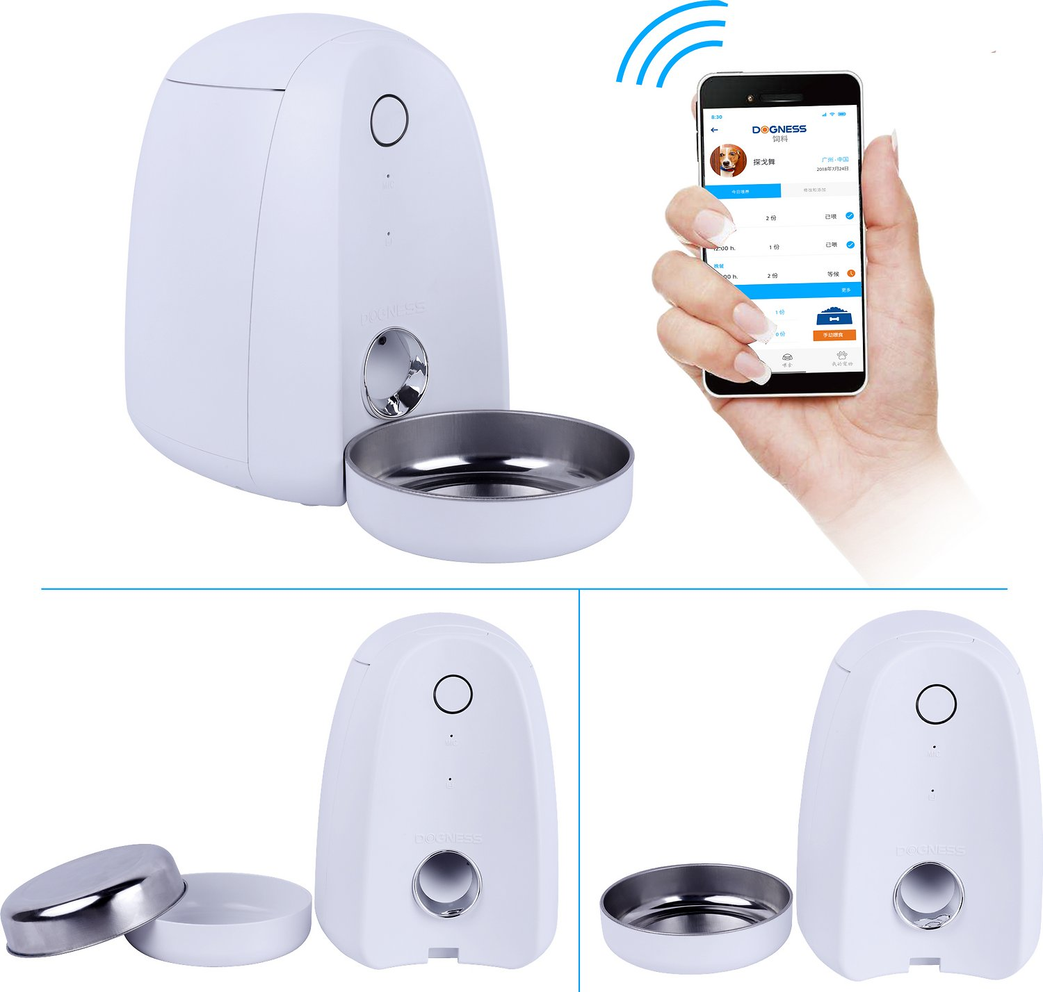 DOGNESS F05WH App Feeder Mini Futterspender
