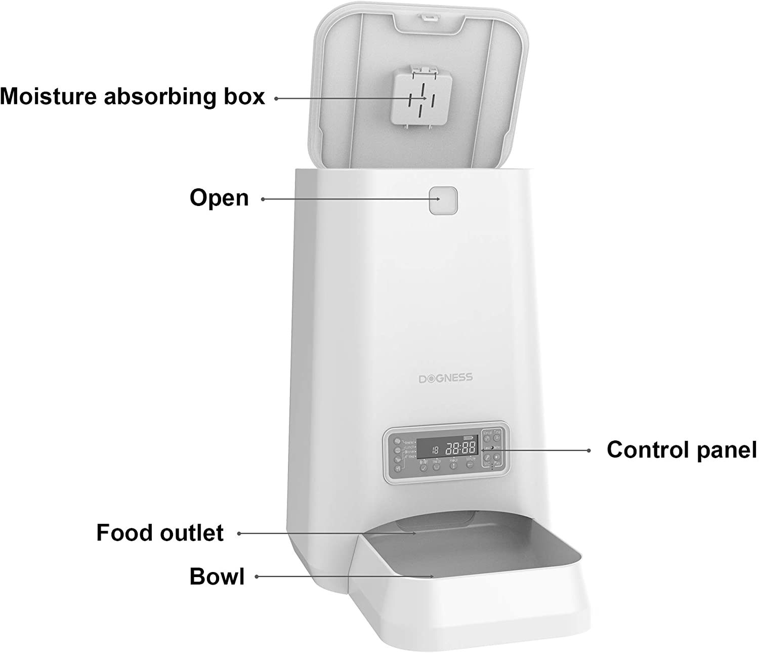 DOGNESS F02WH Programmable Feeder Futterspender