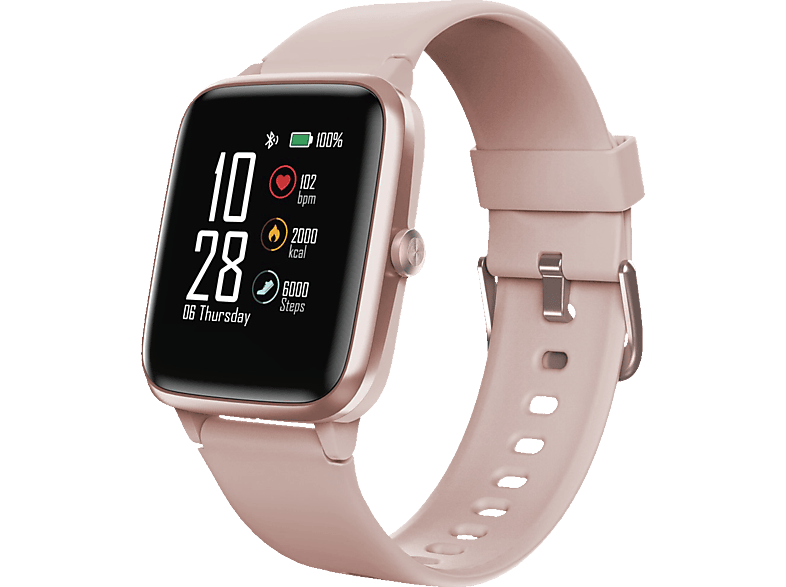 HAMA Fit Watch (Länge Edelstahl 255 mm Smartwatch 5910 insgesamt), Rosegold Kunststoff