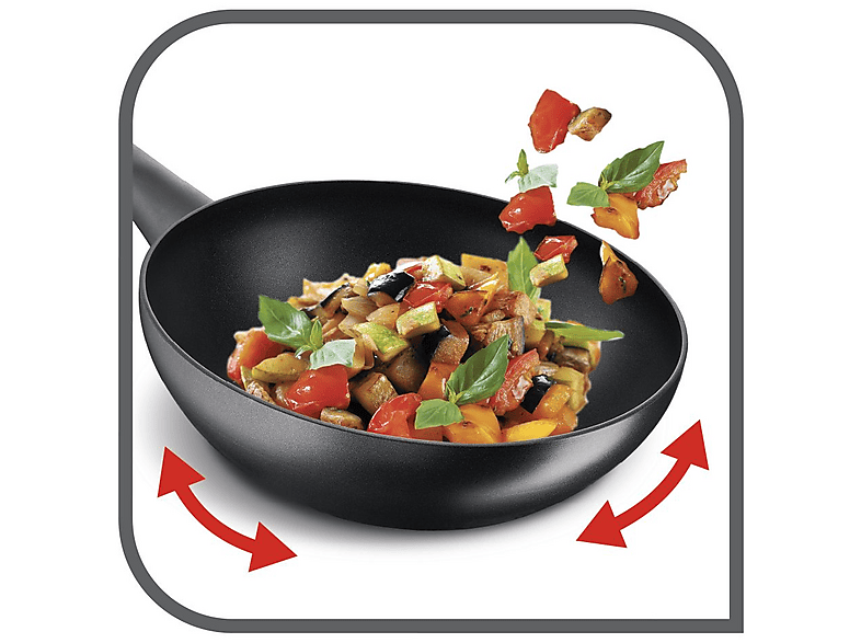 Tefal B 55819 Day By Day Wok-Pfanne (Aluminium, passend für alle Herdarten außer Induktion, 28 cm) — Foto 3 von 3