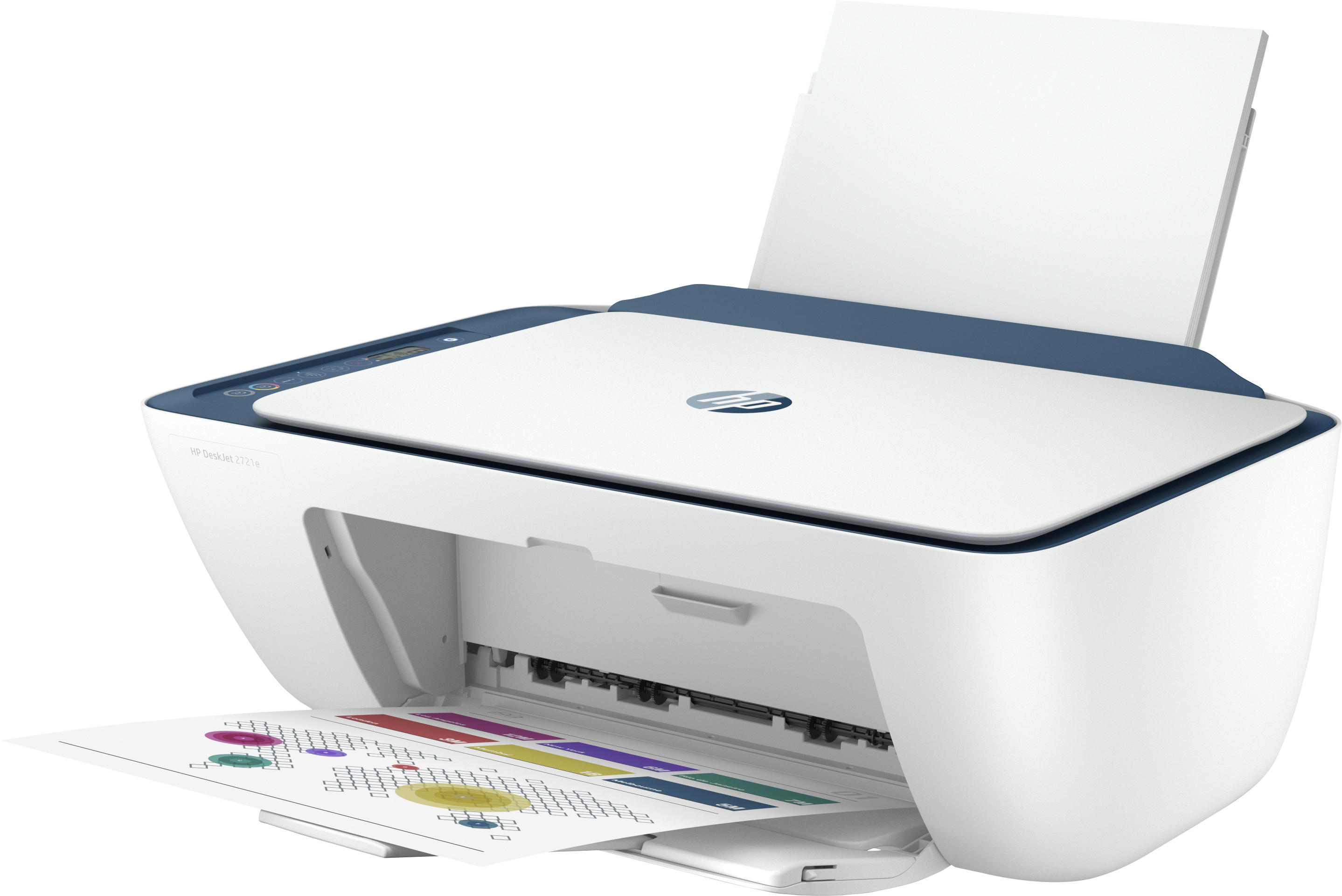 HP  Deskjet 2721e - Printen, kopiëren en scannen - Inkt - HP+ geschikt - Incl. 6 maanden Instant Ink (26K68B#629) All-in-one printer