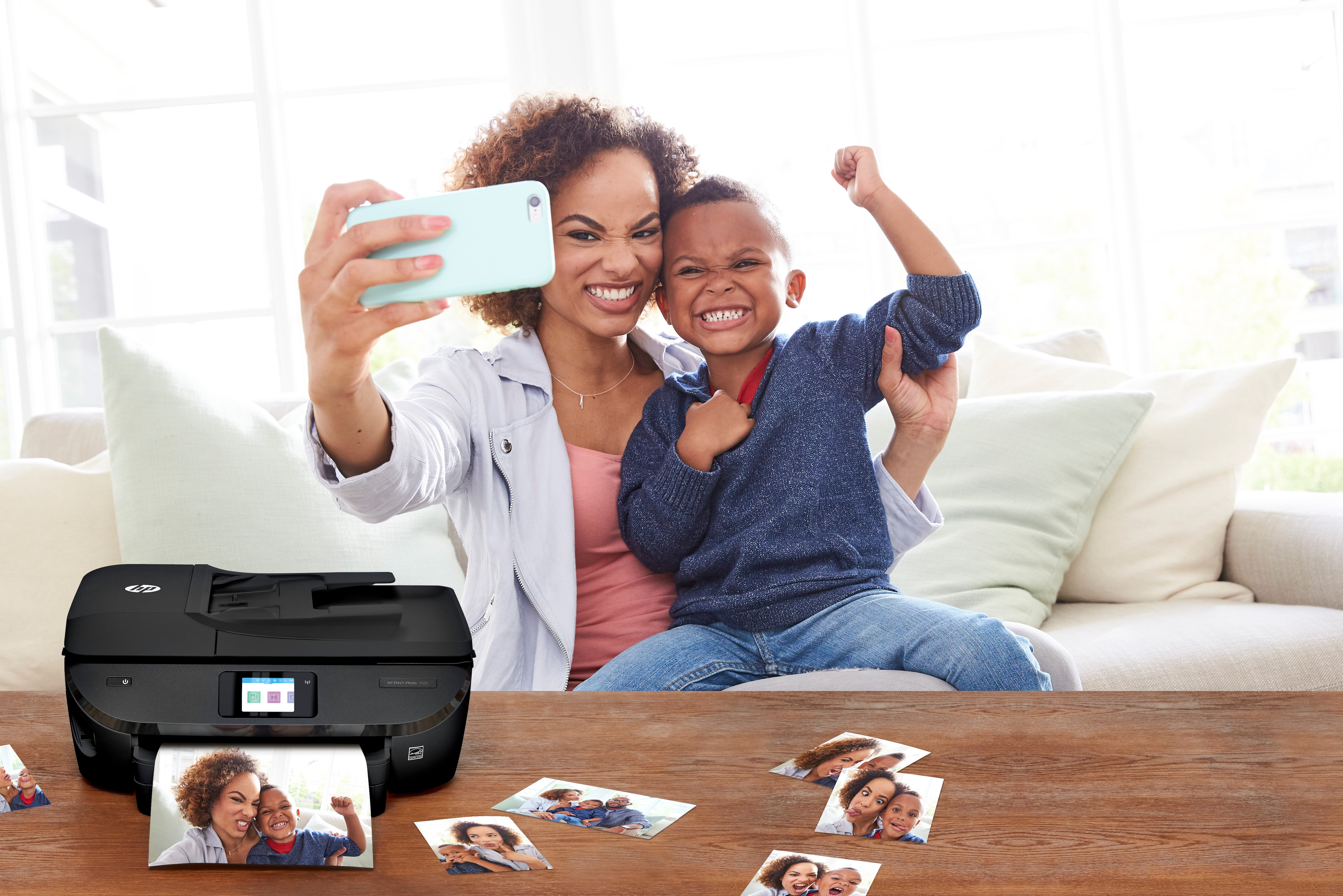 Impresora multifunción - HP ENVY Photo 7830 + Papel foto Q8691A, 15 ppm, 1.200 ppp, WiFi, USB