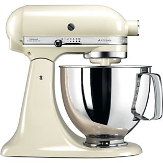 Robot amasador - KitchenAid 5KSM125EAC, 300 W, 4.8 l, 10 Velocidades, 3 Funciones, Crema