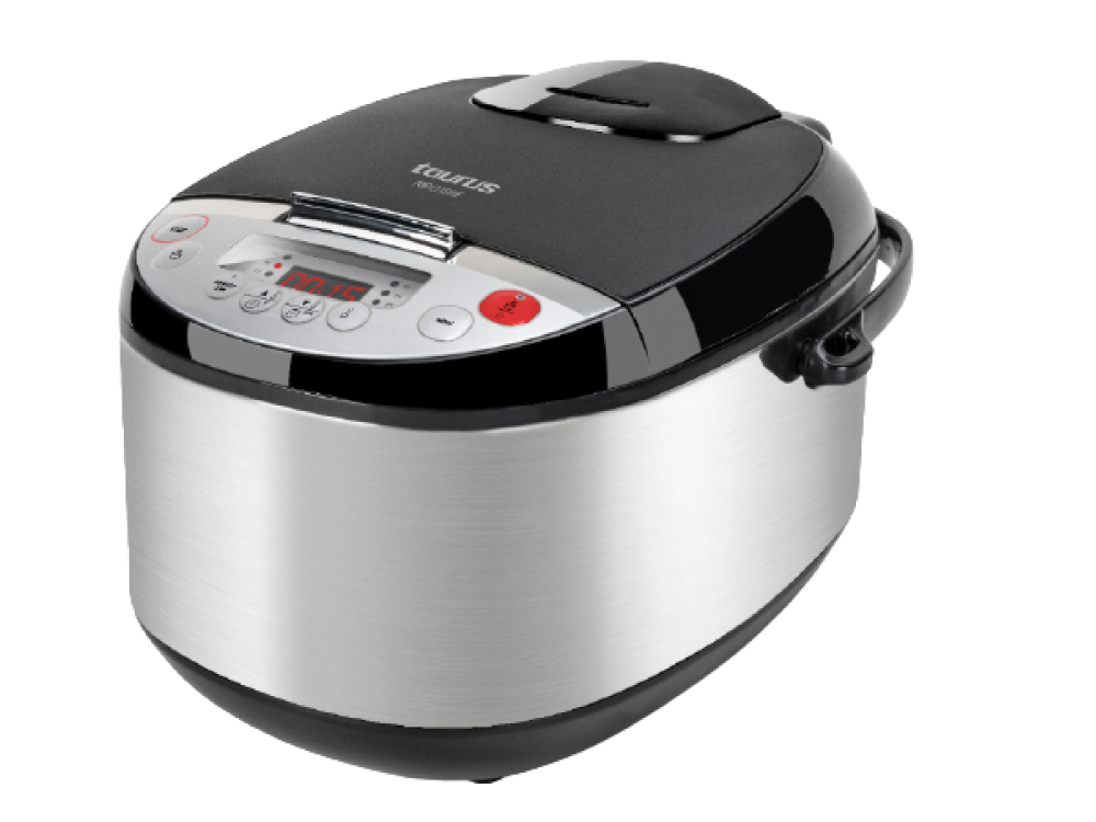 Olla eléctrica - Taurus Top Cuisine MKA900X, 900 W, 5 l, 12 Programas, Acero inoxidable, Inox