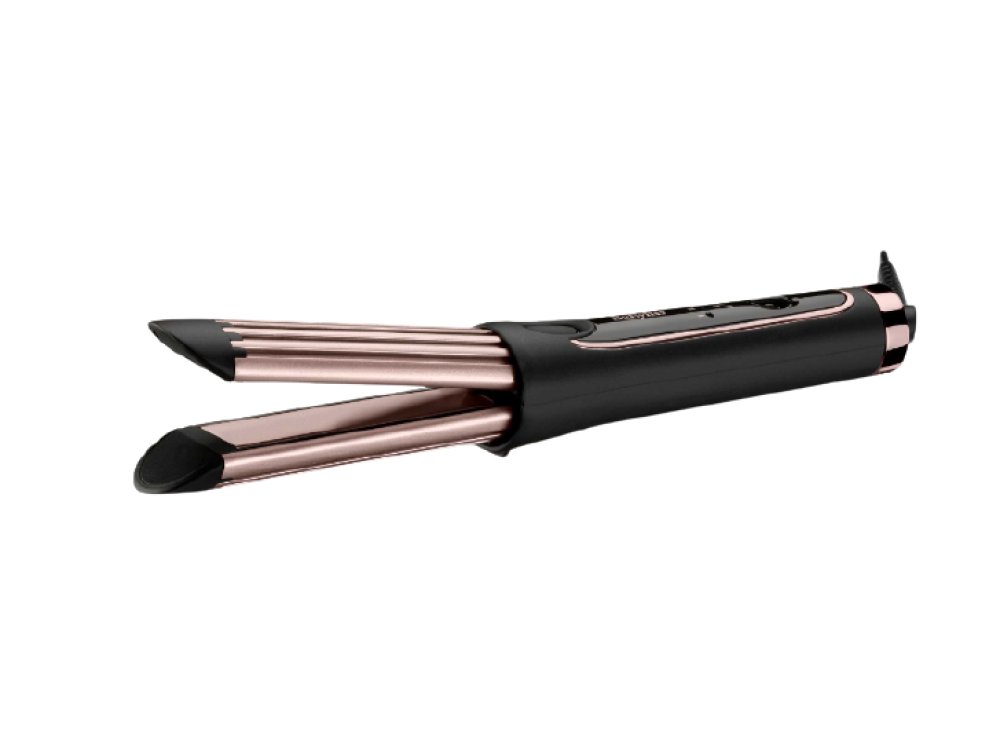 Rizador - Babyliss Curl Styler Luxe C112E, 3 Temperaturas, De 160 a 200°C, Placas cerámicas, Rosa