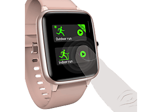 HAMA 178605 Smartwatch "Fit Watch 5910", GPS, wasserdicht, Herzfrequenz, Kalorien, Rosé