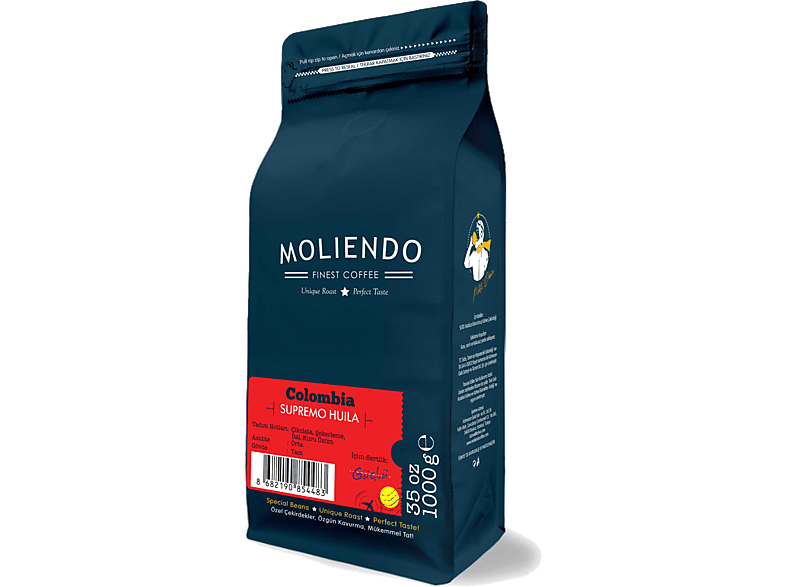 MOLIENDO Colombia Supremo Huila 1000gr. Çekirdek Kahve