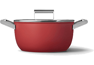 SMEG CKFC2411RDM - 50’s Style gryta Ø24 cm, röd