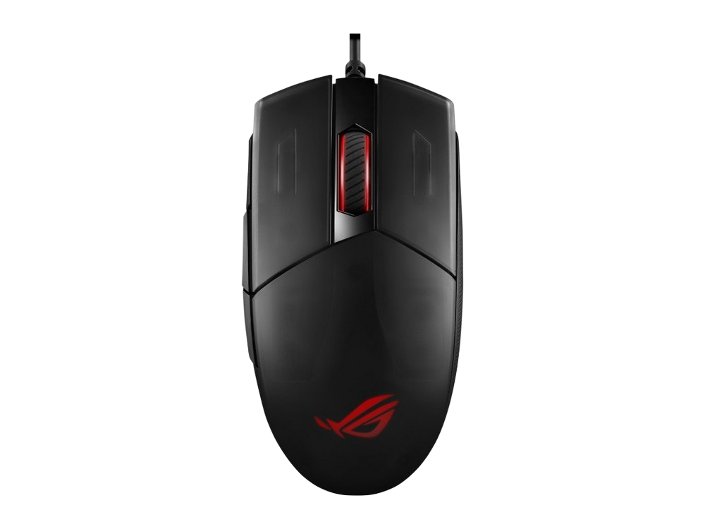 Ratón gaming - Asus ROG Strix Impact II, Por cable, 6200 ppp, Aura Sync, USB-A, Ambidiestro, Negro