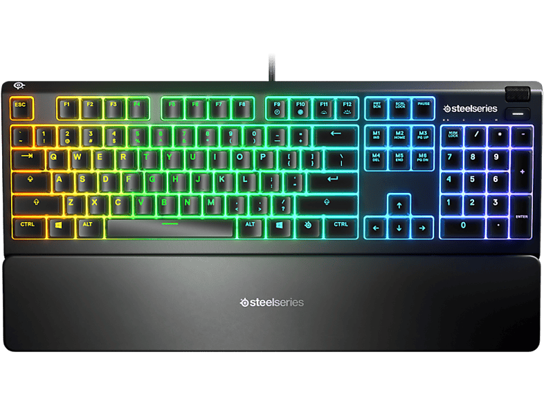 Steelseries Teclado Gaming - Apex 3, Mecánico, Usb, Iluminación Rgb, Anti-Ghosting, Ip32, Negro