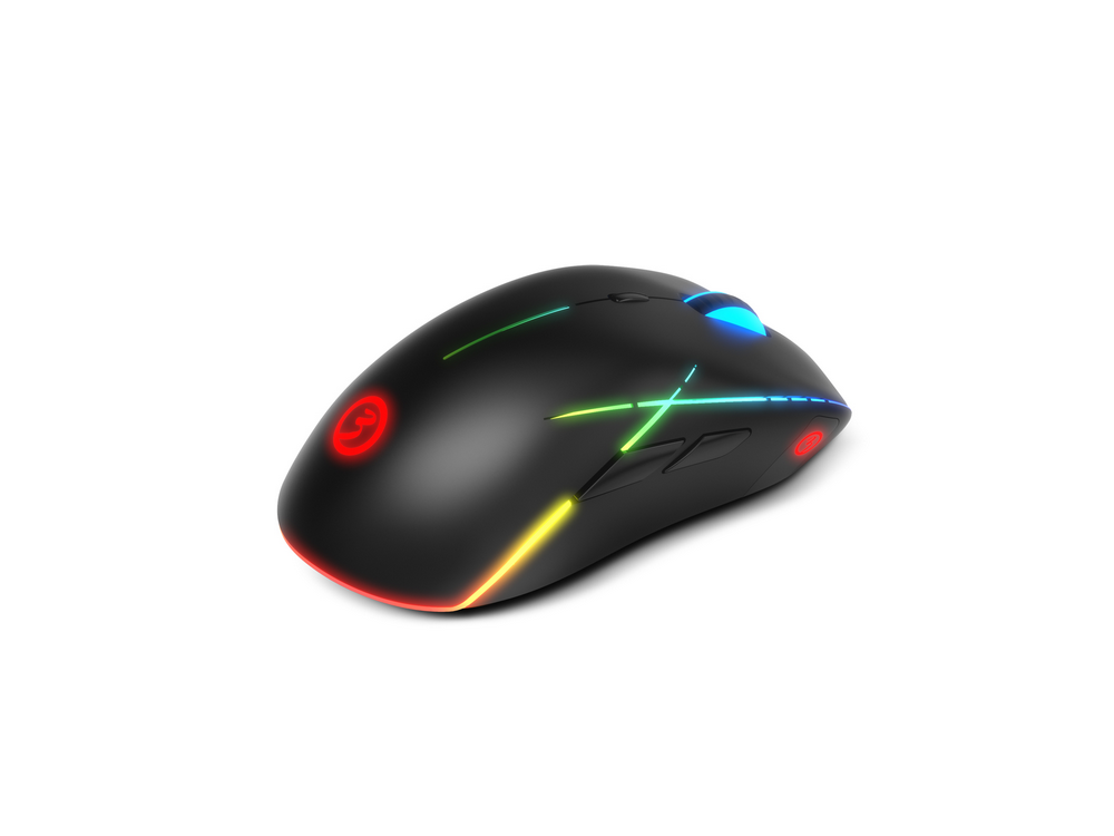 Ratón gaming - Ozone Gaming Neon X50, Por cable, 6200 ppp, Pixart PMW3327, 8 Botones, USB Tipo-A, Negro