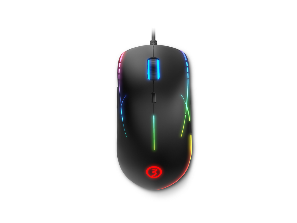 Ratón gaming - Ozone Gaming Neon X50, Por cable, 6200 ppp, Pixart PMW3327, 8 Botones, USB Tipo-A, Negro