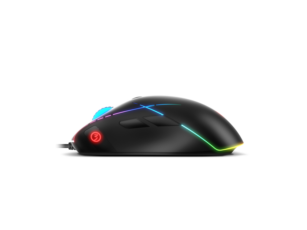Ratón gaming - Ozone Gaming Neon X50, Por cable, 6200 ppp, Pixart PMW3327, 8 Botones, USB Tipo-A, Negro