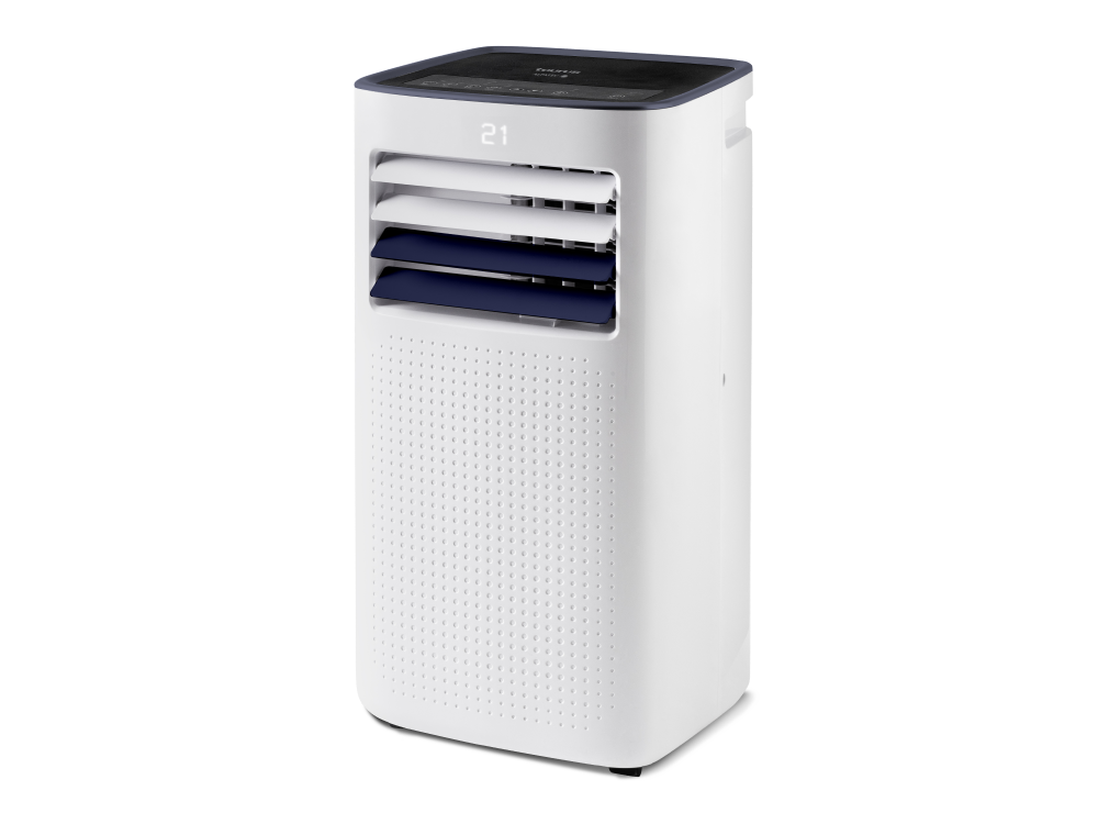 Aire acondicionado portátil - Taurus Cold Design+ AC9000C, 2250 fg/h, 2600 W, 25 m², Frío máximo: 2250 Frigorías, Blanco