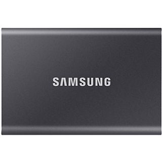 Disco duro externo 500 GB - Samsung T7 MU-PC500T/WW, SSD, Hasta 1050 MB/s, USB 3.2 Gen.2 (10Gbps), Gris