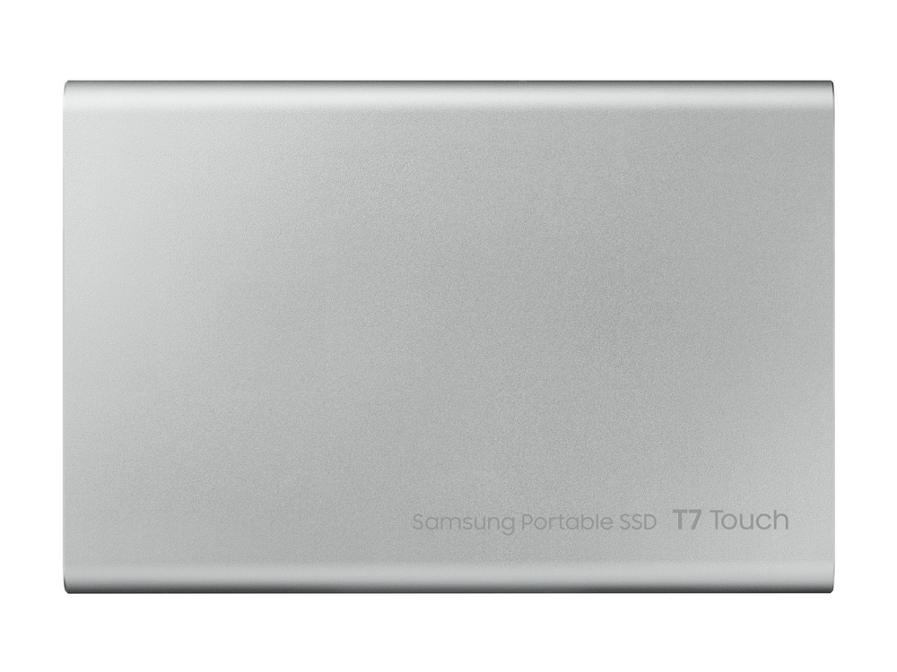 Disco duro externo 2 TB - Samsung T7 Touch MU-PC2T0S/WW, SSD, Hasta 1050 MB/s, USB 3.2 Gen.2 (10Gbps), Gris