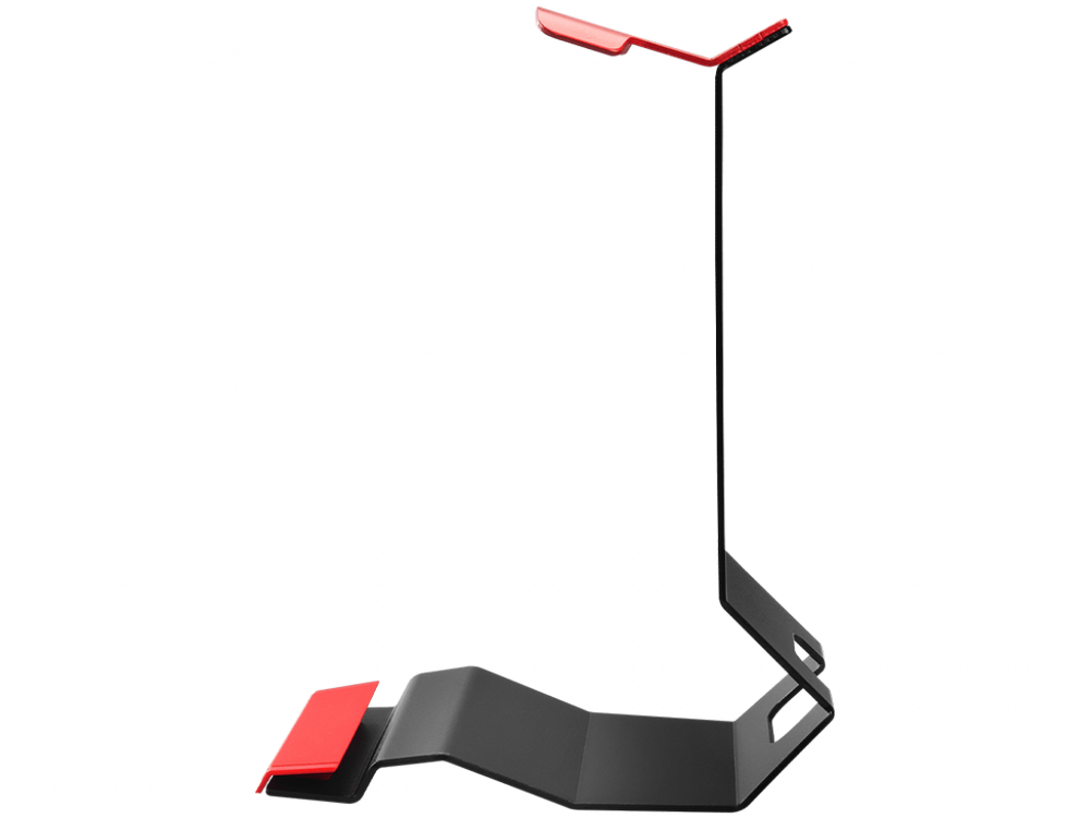 Soporte auriculares - MSI HS01 HeadSet Stand, Universal, Base antideslizante, Negro