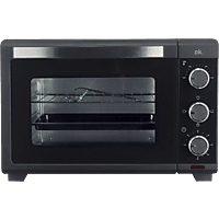 Mini horno | OK OMO ES, W, l, 4 funciones, De 100 ºC a 230 Temporizador, Negro